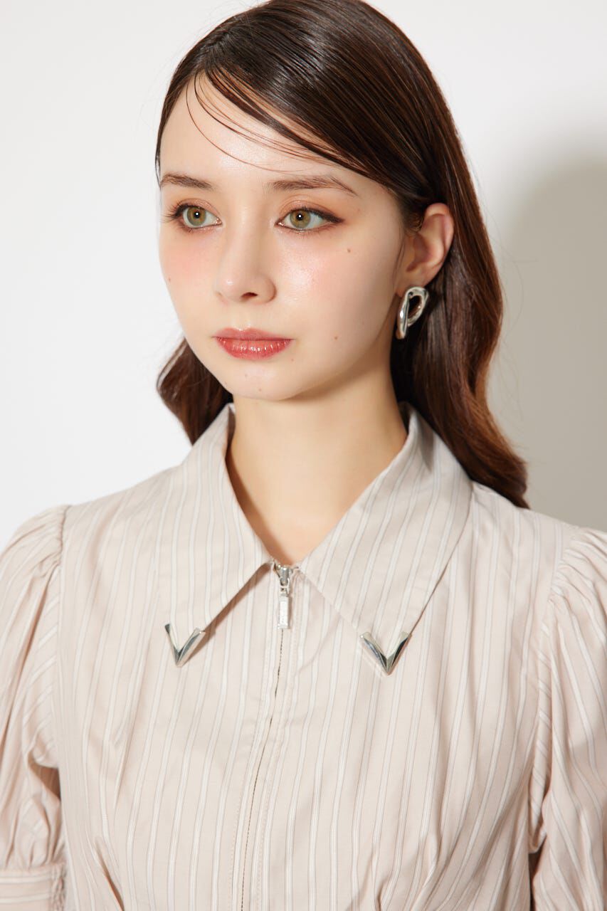 rienda「コンパクトレースアップブラウス」|シャツ・ブラウス|