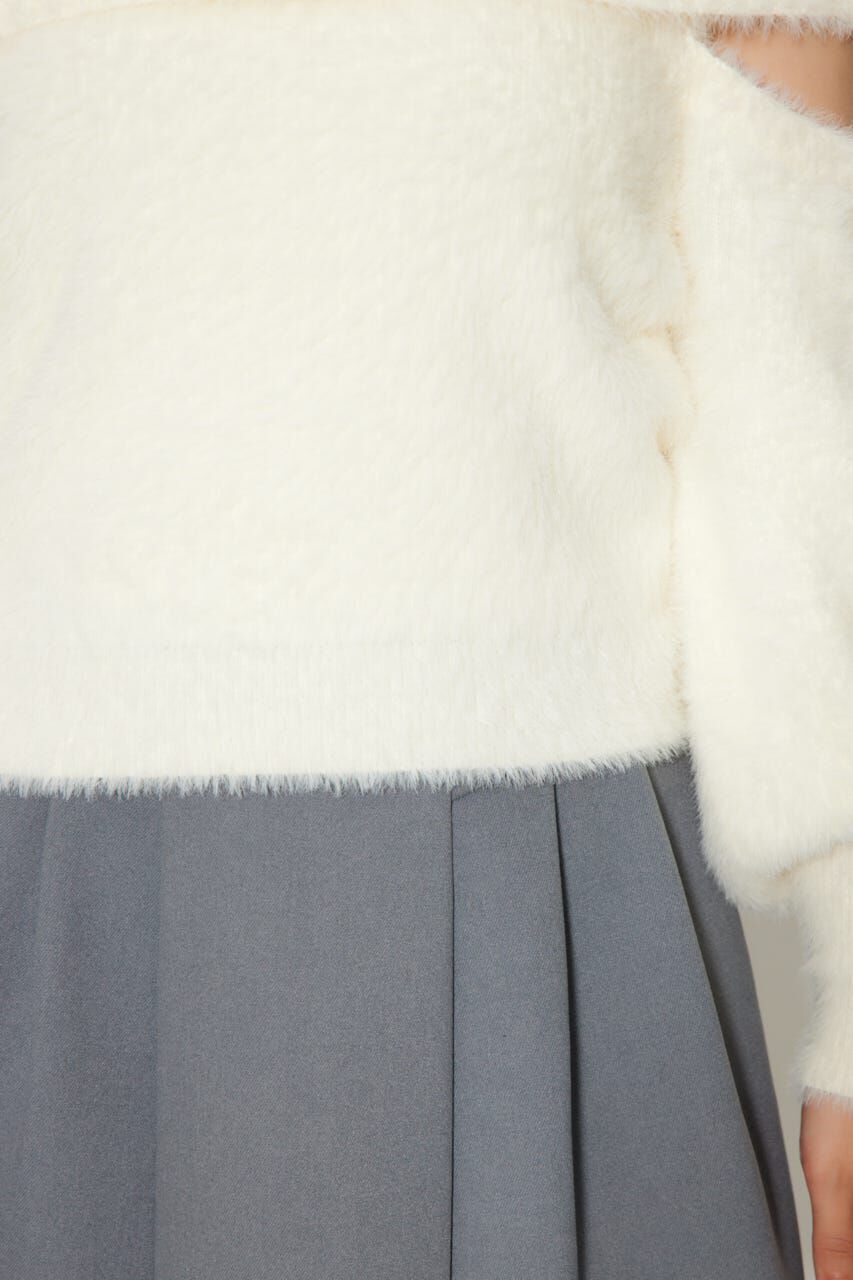 rienda「オフショルシャギーレディーニットトップス」|ニット・セーター|