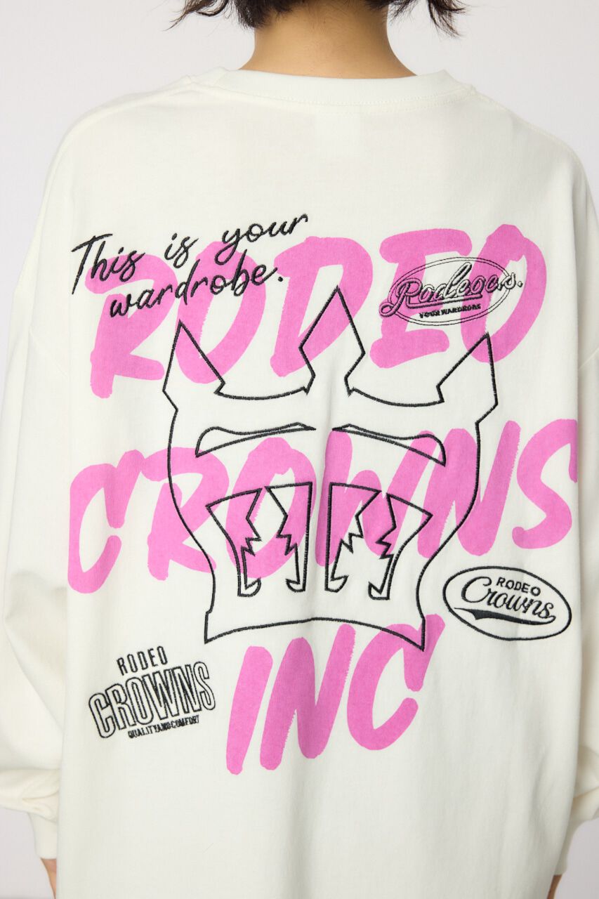 RODEO CROWNS「BACK SKETCH LOGO ロングTシャツ」|Tシャツ・カットソー|