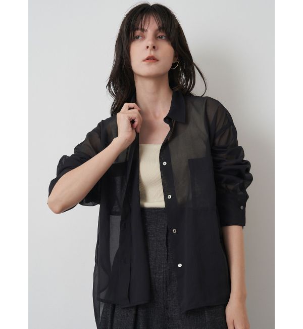 ELENDEEK「OVER SIZE SHEER SH」|シャツ・ブラウス|