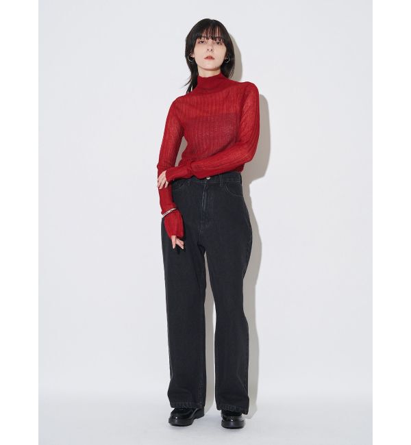 ELENDEEK「HIGH NECK SHEER RIB KT」|ニット・セーター|