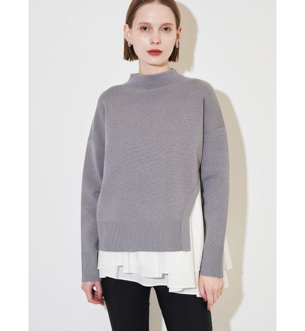 ELENDEEK「CAMI SET SIDE SLIT KT」|ニット・セーター|グレー