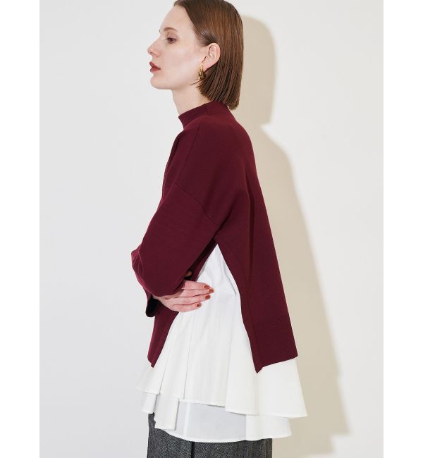 ELENDEEK「CAMI SET SIDE SLIT KT」|ニット・セーター|ボルドー