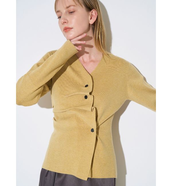 ELENDEEK「DRAPE SHAPE CD KT」|ニット・セーター|イエロー