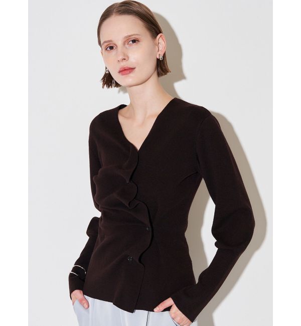 ELENDEEK「DRAPE SHAPE CD KT」|ニット・セーター|ブラウン