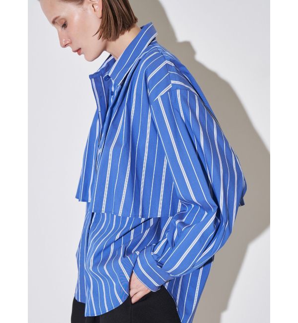 ELENDEEK「STRIPE LAYERED SHIRT」|シャツ・ブラウス|