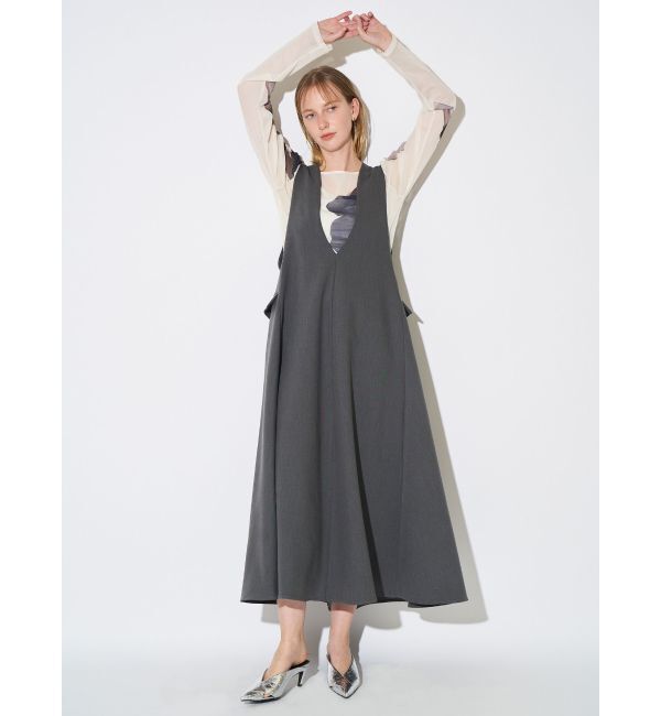 ELENDEEK「BACK BELT A-LINE OP」|ワンピース|