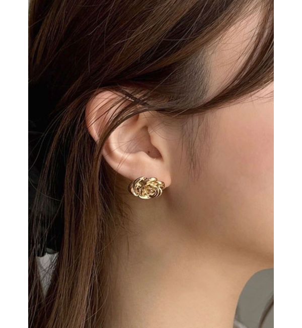 RESEXXY「メタルローズピアス」|ピアス|ゴールド