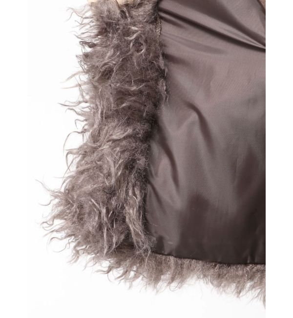 RESEXXY「フラッフィーボリュームショートベスト」|その他|