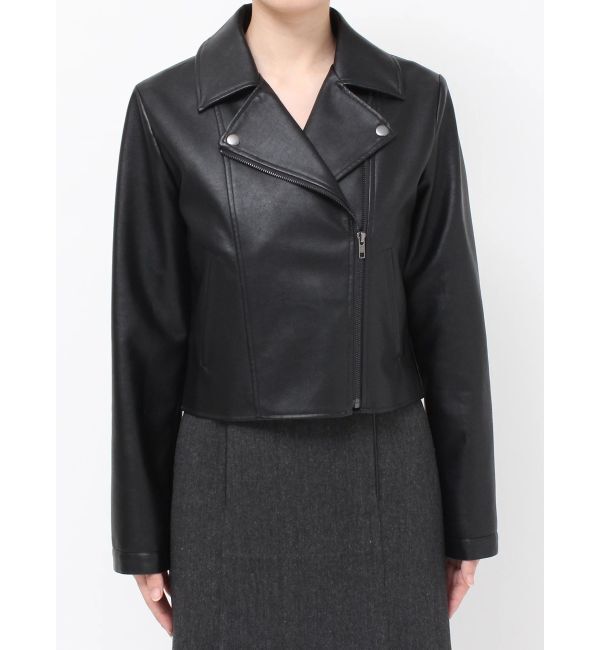 RESEXXY「フェイクレザーライダースジャケット」|ライダースジャケット|