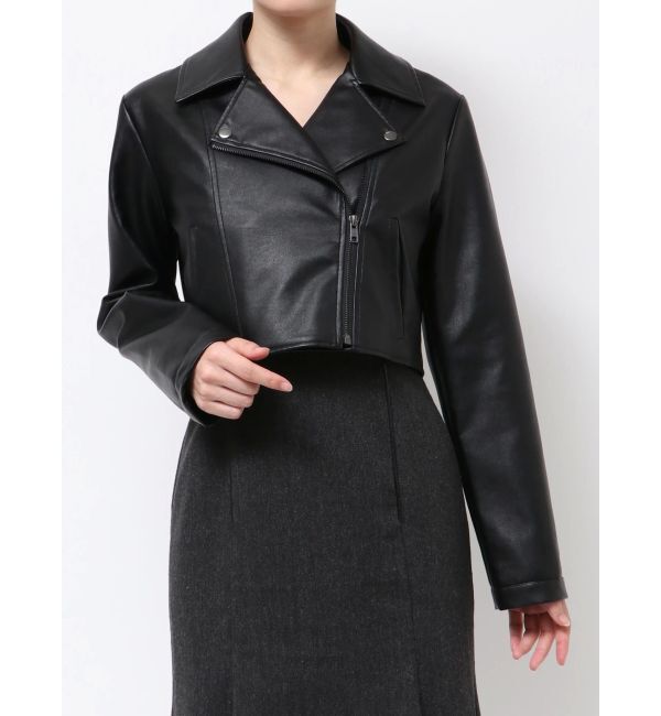 RESEXXY「フェイクレザーライダースジャケット」|ライダースジャケット|