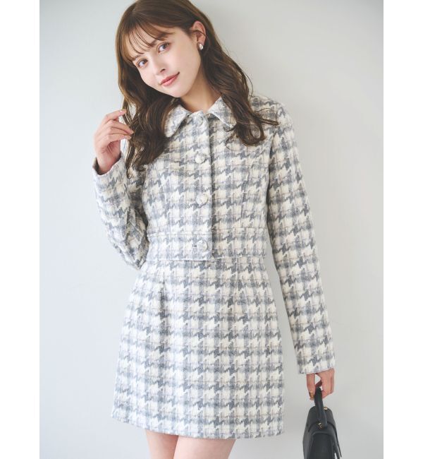 dazzlin「【SETUP】マテリアルコンパクトミニスカート※セットアップ対応」|スカート|