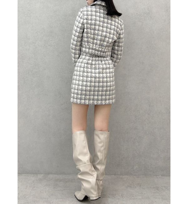 dazzlin「【SETUP】マテリアルコンパクトミニスカート※セットアップ対応」|スカート|