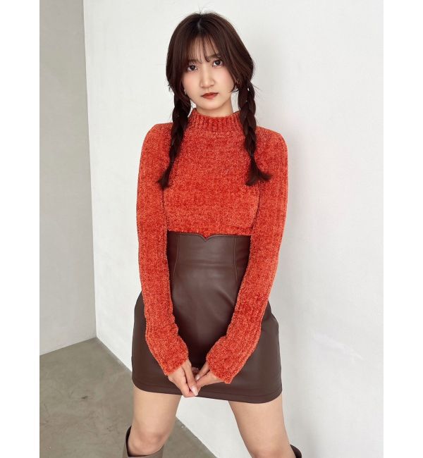 dazzlin「【SETUP】マテリアルコンパクトミニスカート※セットアップ対応」|スカート|