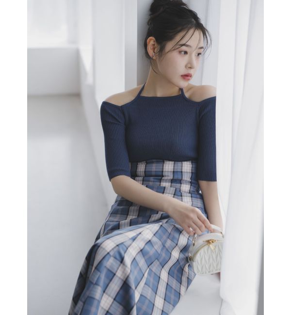 dazzlin「サイドクロスオープンボレロニット」|ニット・セーター|