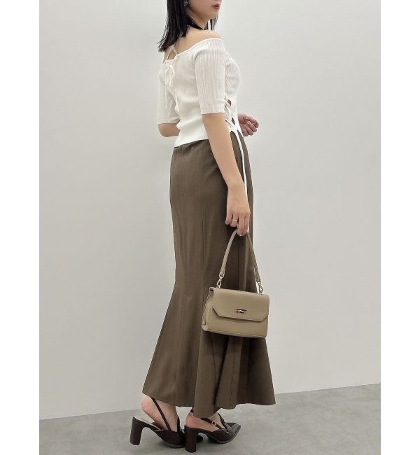 dazzlin「サイドクロスオープンボレロニット」|ニット・セーター|