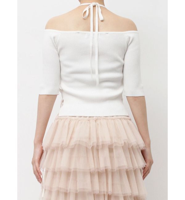 dazzlin「サイドクロスオープンボレロニット」|ニット・セーター|