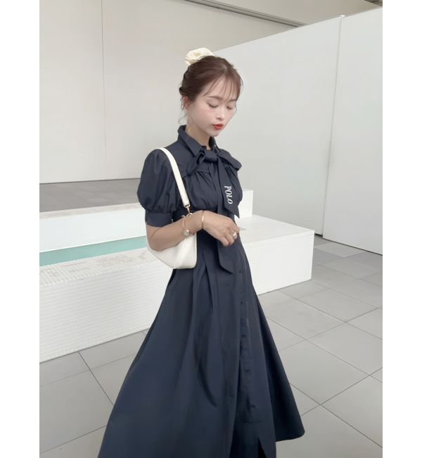 dazzlin「【POLO BCSコラボ/再生産】コルセットスウィッチングシャツワンピース」|ワンピース|