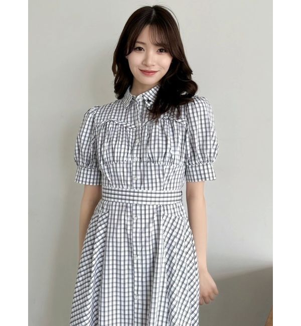 dazzlin「【POLO BCSコラボ/再生産】コルセットスウィッチングシャツワンピース」|ワンピース|