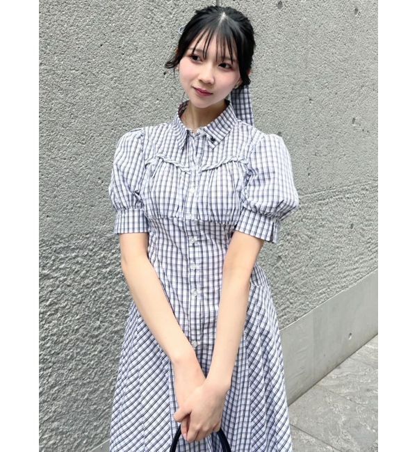 dazzlin「【POLO BCSコラボ/再生産】コルセットスウィッチングシャツワンピース」|ワンピース|