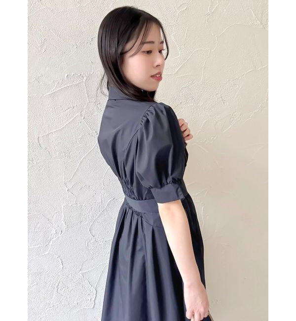 dazzlin「【POLO BCSコラボ/再生産】コルセットスウィッチングシャツワンピース」|ワンピース|