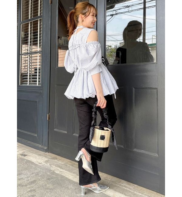 dazzlin「ギャザーバルーンペプラムブラウス」|シャツ・ブラウス|
