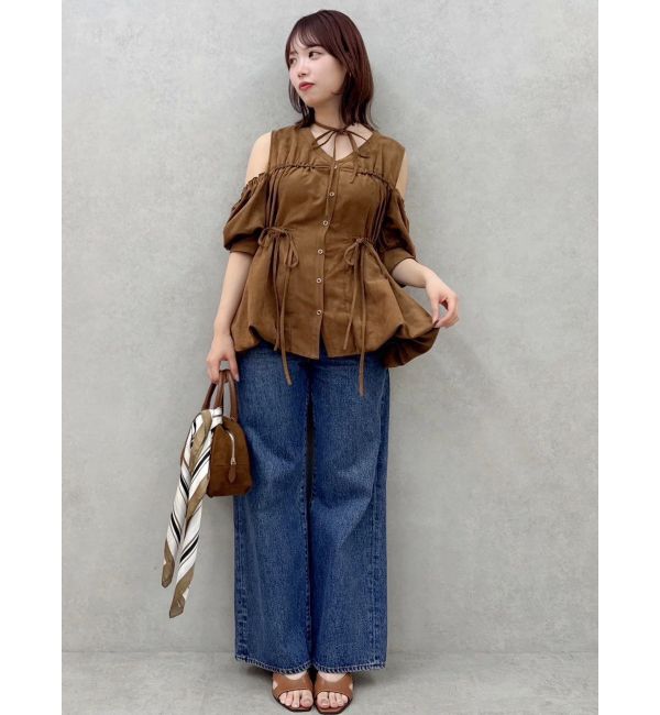 dazzlin「ギャザーバルーンペプラムブラウス」|シャツ・ブラウス|