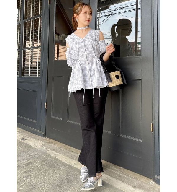 dazzlin「ギャザーバルーンペプラムブラウス」|シャツ・ブラウス|