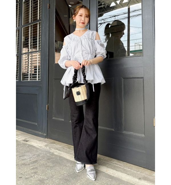 dazzlin「ギャザーバルーンペプラムブラウス」|シャツ・ブラウス|