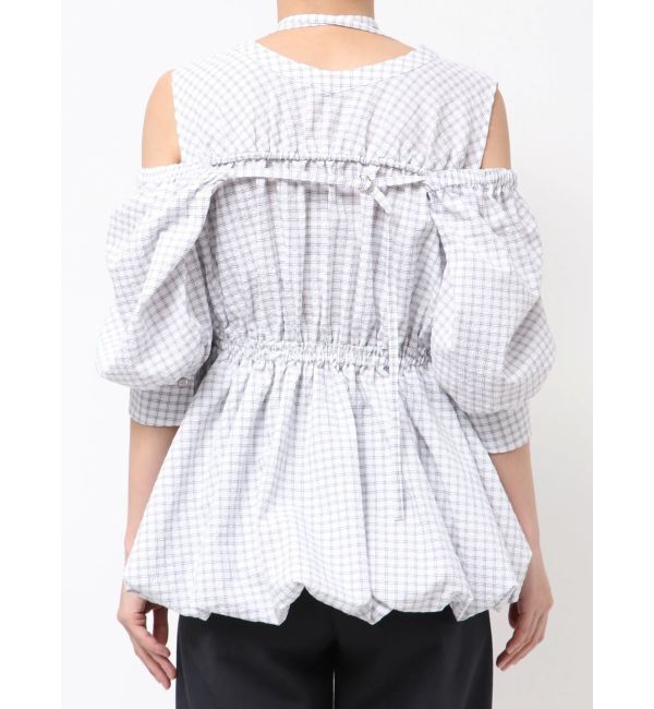 dazzlin「ギャザーバルーンペプラムブラウス」|シャツ・ブラウス|