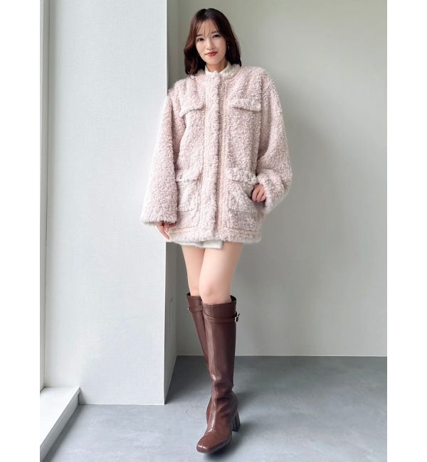 dazzlin「【20周年記念復刻！】ボアフレンチブルゾン」|ブルゾン・スタジャン|