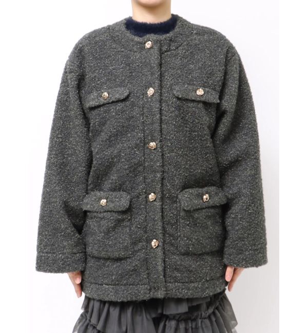 dazzlin「【20周年記念復刻！】ボアフレンチブルゾン」|ブルゾン・スタジャン|