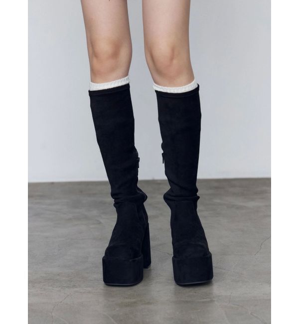 EMODA「バルキープランプフィットブーツ」|ロングブーツ|