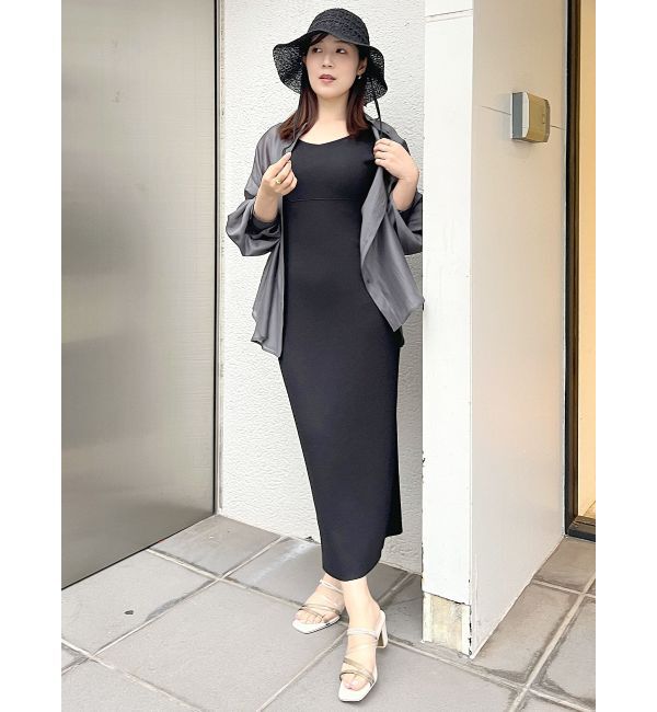 MERCURYDUO「ノーカラーバックリボンシアーシャツ」|シャツ・ブラウス|