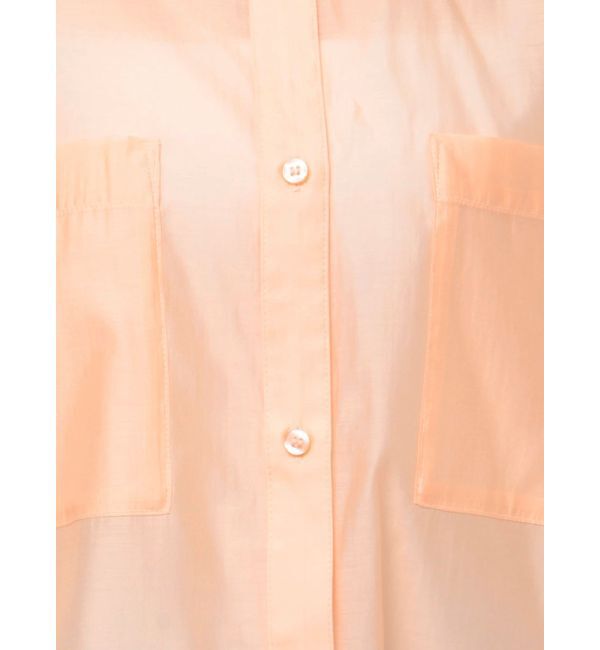MERCURYDUO「ノーカラーバックリボンシアーシャツ」|シャツ・ブラウス|