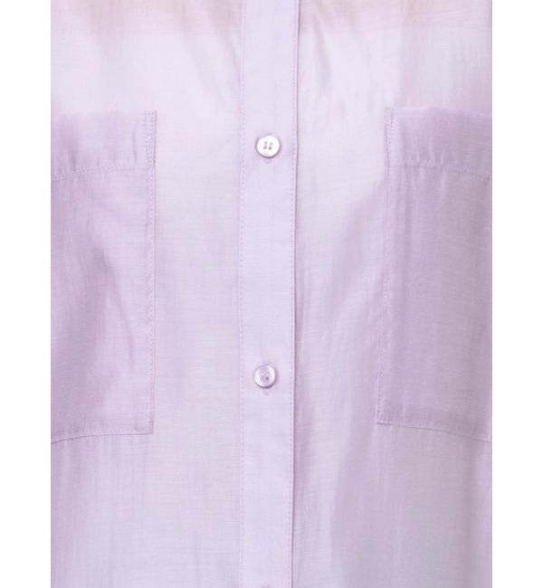 MERCURYDUO「ノーカラーバックリボンシアーシャツ」|シャツ・ブラウス|