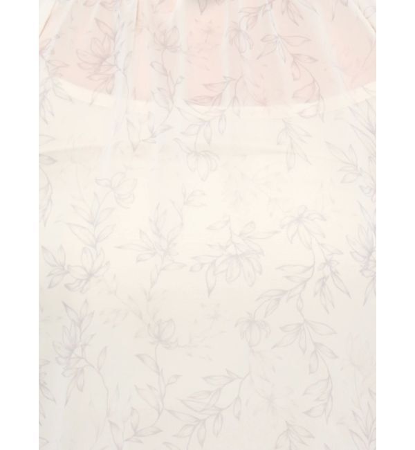 MERCURYDUO「2WAYシアー花柄リボンブラウス」|シャツ・ブラウス|