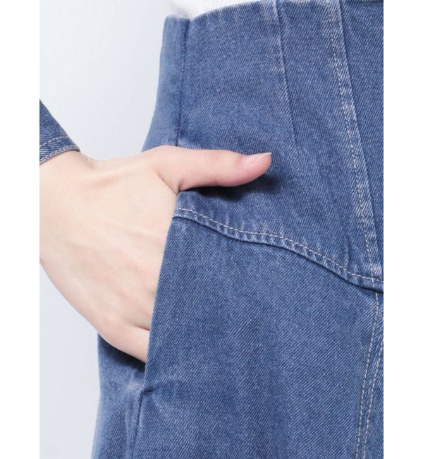 MERCURYDUO「【セットアップ着用可】ストレッチフレアーデニムスカート」|スカート|