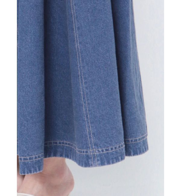 MERCURYDUO「【セットアップ着用可】ストレッチフレアーデニムスカート」|スカート|