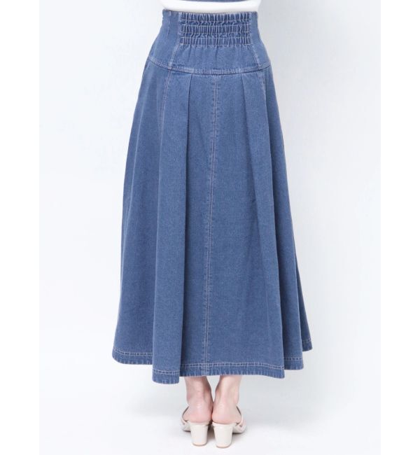 MERCURYDUO「【セットアップ着用可】ストレッチフレアーデニムスカート」|スカート|