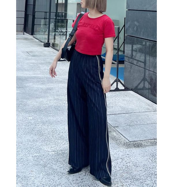 MURUA「パッチステッチクロップドT」|Tシャツ・カットソー|