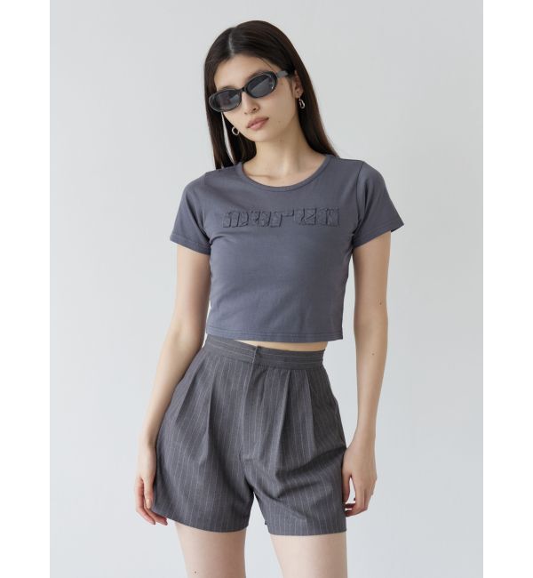 MURUA「パッチステッチクロップドT」|Tシャツ・カットソー|