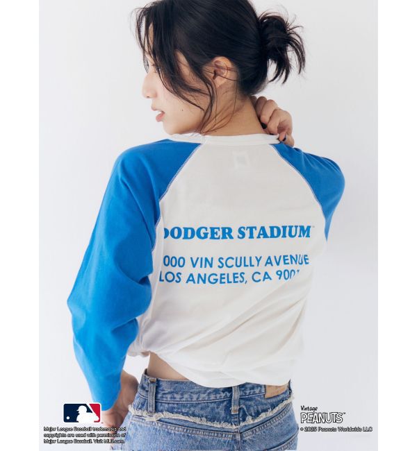 Ungrid「【MLB&times;PEANUTS】ラグランTee」|Tシャツ・カットソー|