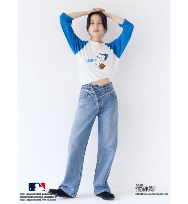 Ungrid「【MLB&times;PEANUTS】ラグランTee」|Tシャツ・カットソー|