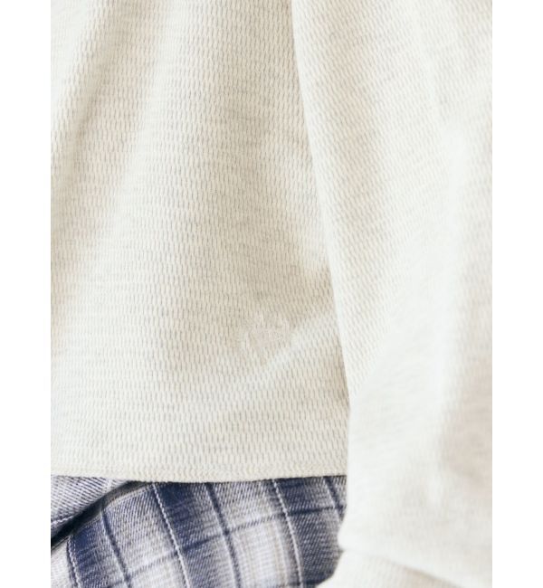 Ungrid「FAITH MILLS別注ヘンリーネックショートロングスリーブTee」|Tシャツ・カットソー|