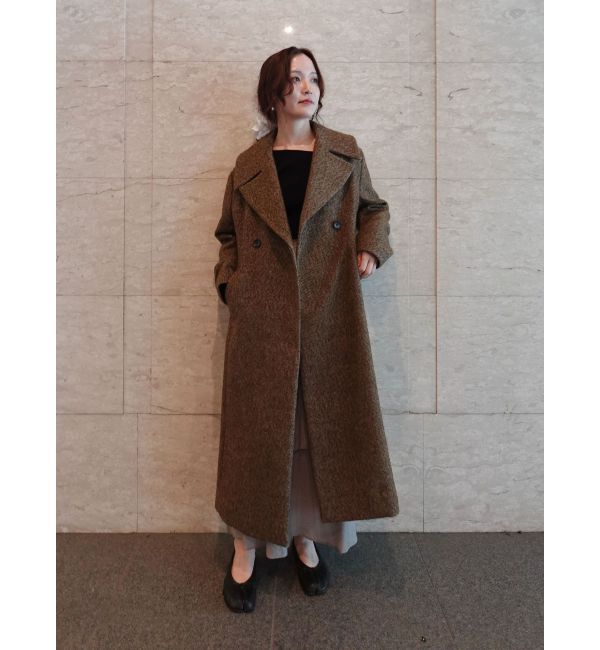 LAGUNAMOON「ウエストタックウールブレンドツイードコート」|その他|