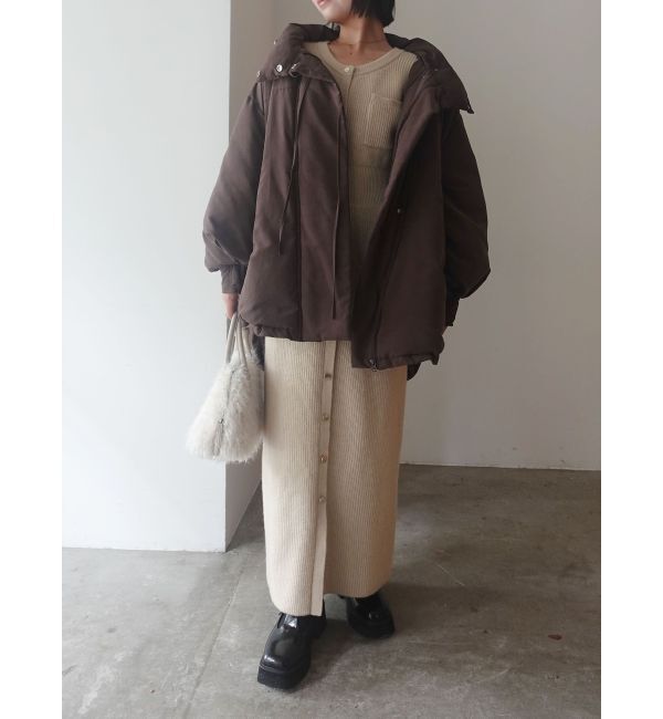 LAGUNAMOON「フロントポケットIラインニットワンピース」|ワンピース|