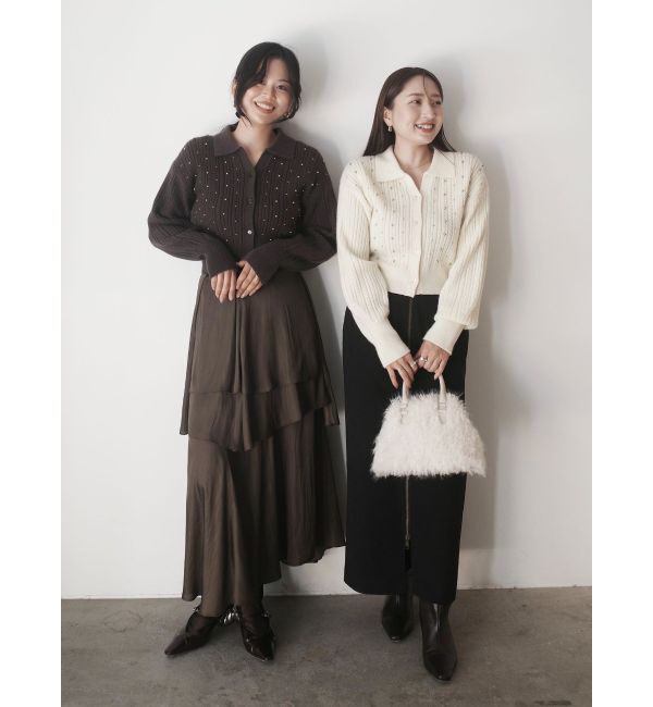 LAGUNAMOON「ヘムスリットティアードスカート」|スカート|