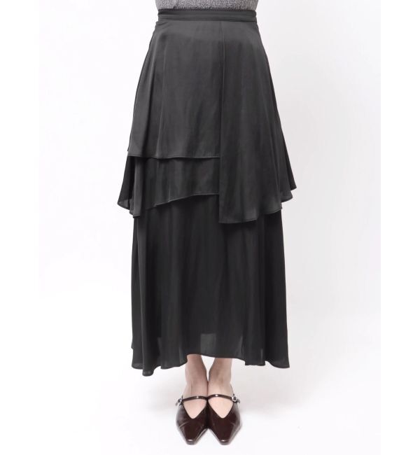 LAGUNAMOON「ヘムスリットティアードスカート」|スカート|