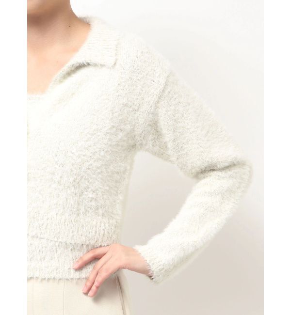 LAGUNAMOON「ヘアリーラメアンサンブル」|カーディガン|